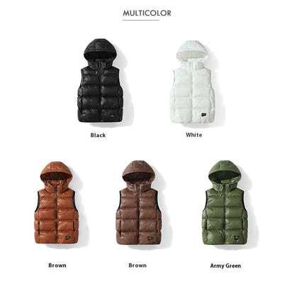 Padded Down Jacket Hooded Vest