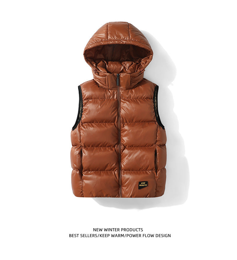 Padded Down Jacket Hooded Vest