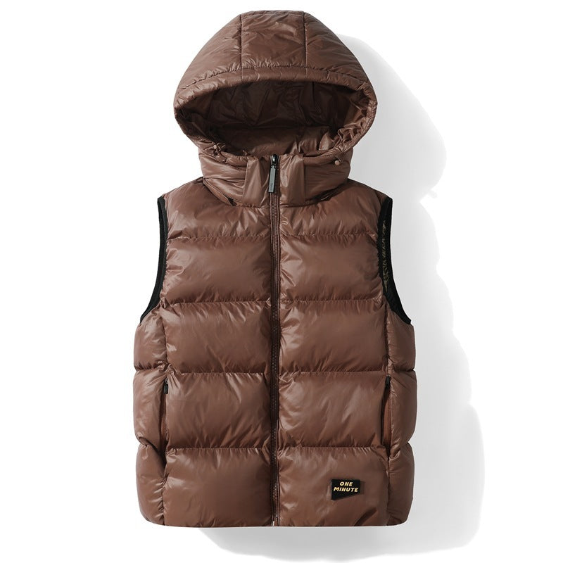 Padded Down Jacket Hooded Vest